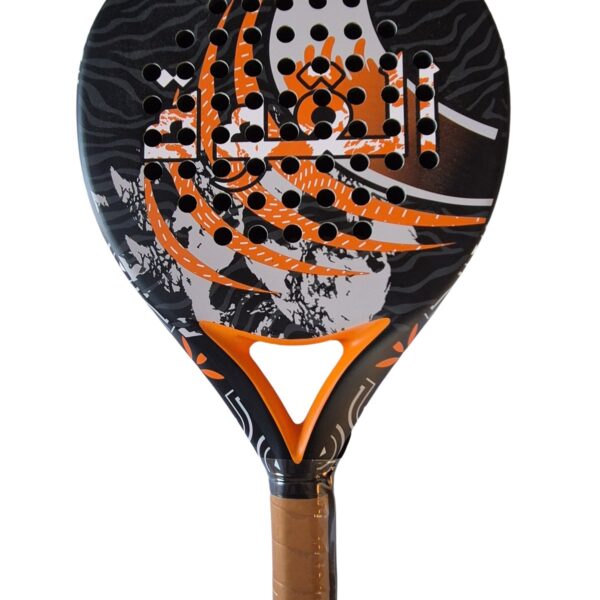 ALQUA B1 - raquette de padel debutant 50% carbone, grip orange
